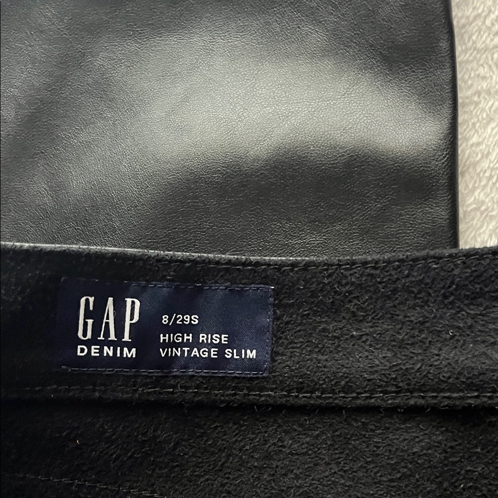 GAP Faux Leather Pants - Picture 2 of 9